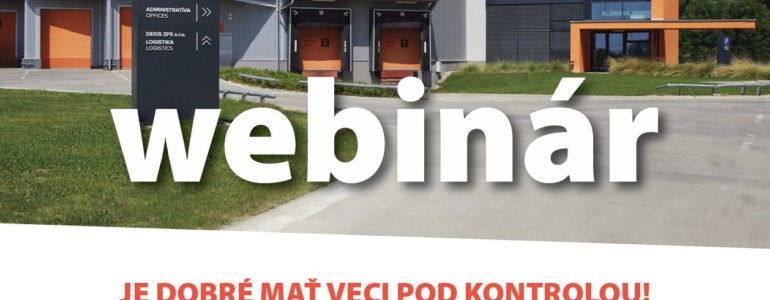 JE DOBRÉ MAŤ VECI POD KONTROLOU!